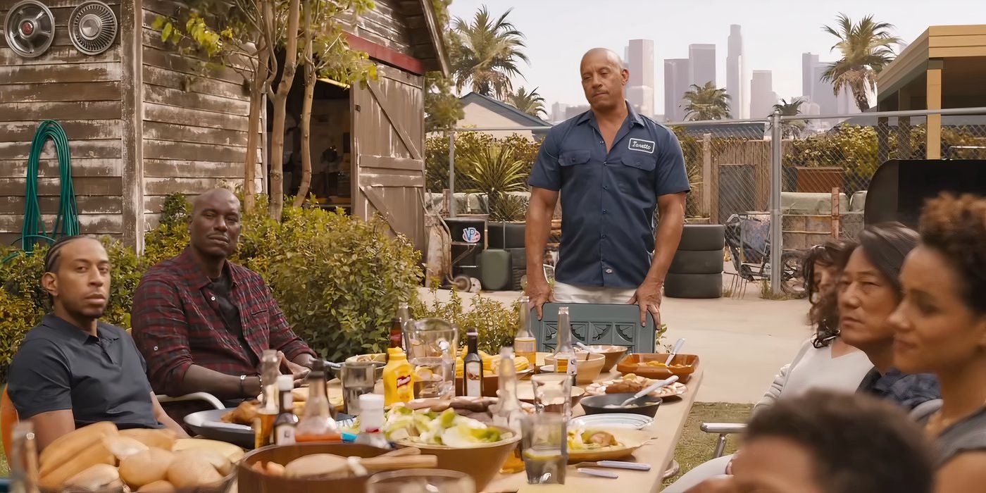 Vin Diesel as Dom with his family in Fast X