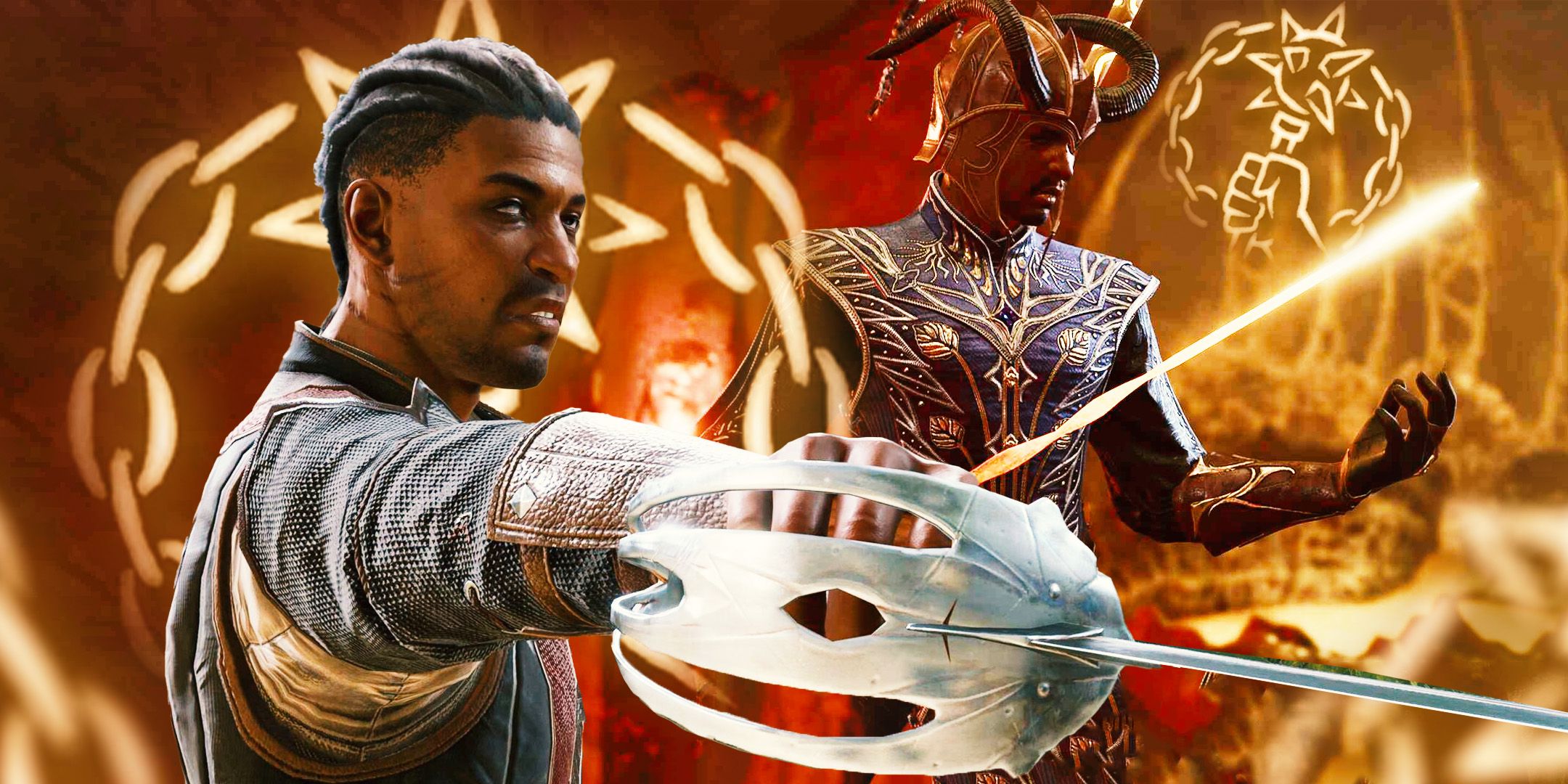 warlock wielding a sword from Baldur’s Gate 3 with Pact Of The Blade