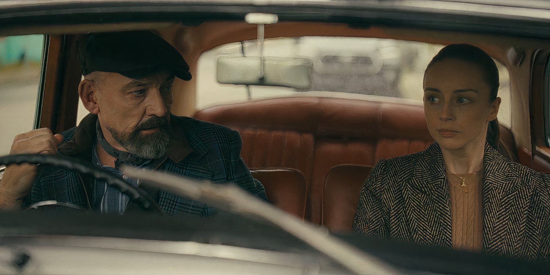 Ritchie Coster as Shinwell Johnson and Kacey Rohl as Hannah in Watson