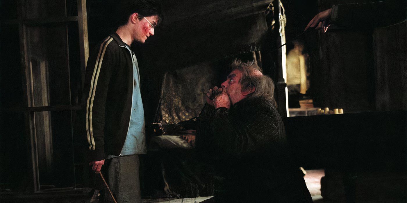 Wormtail begs Harry Potter for his life