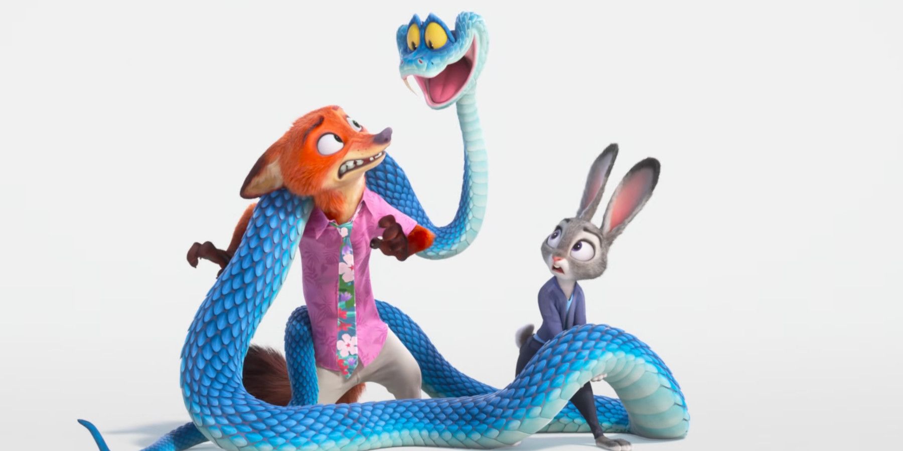 Zootopia 2 Judy Fox and Snake in trio image from teaser 