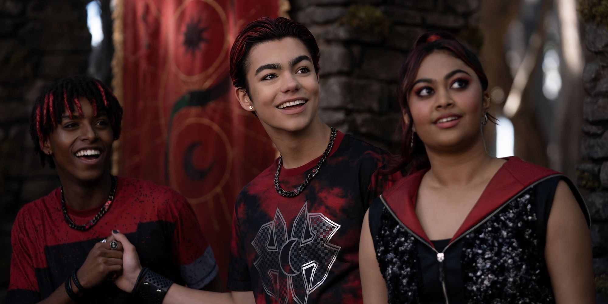 Victor smiling while flanked by Vera and Vargas in Zombies 4 Dawn of the Vampires