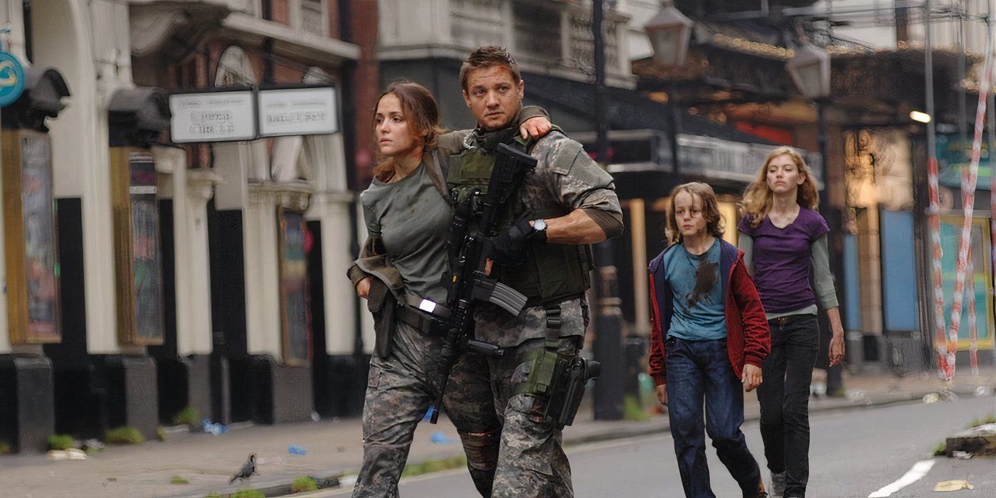 The group in 28 Weeks Later walking through London