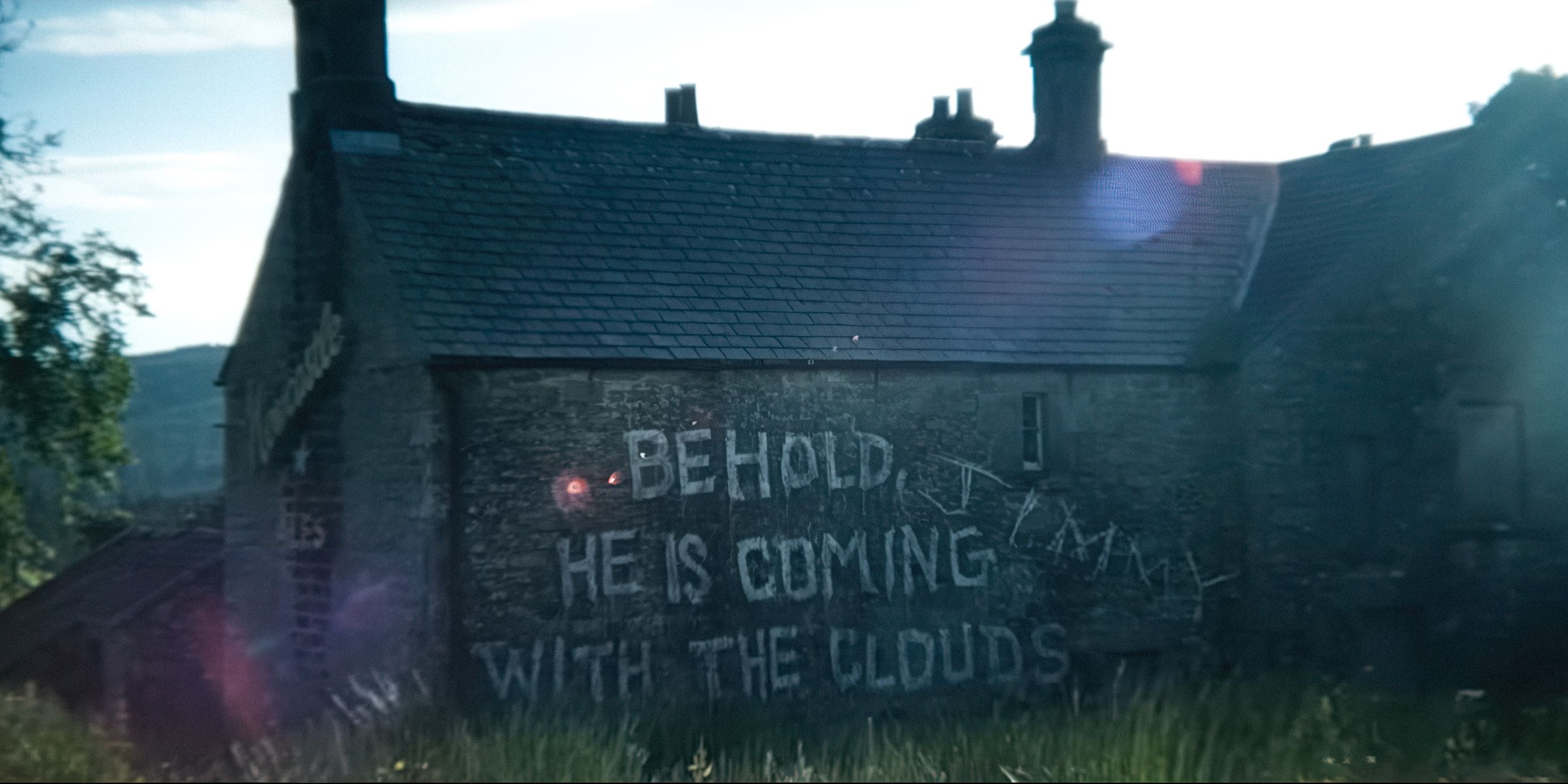 A writing of a wall in 28 Years Later