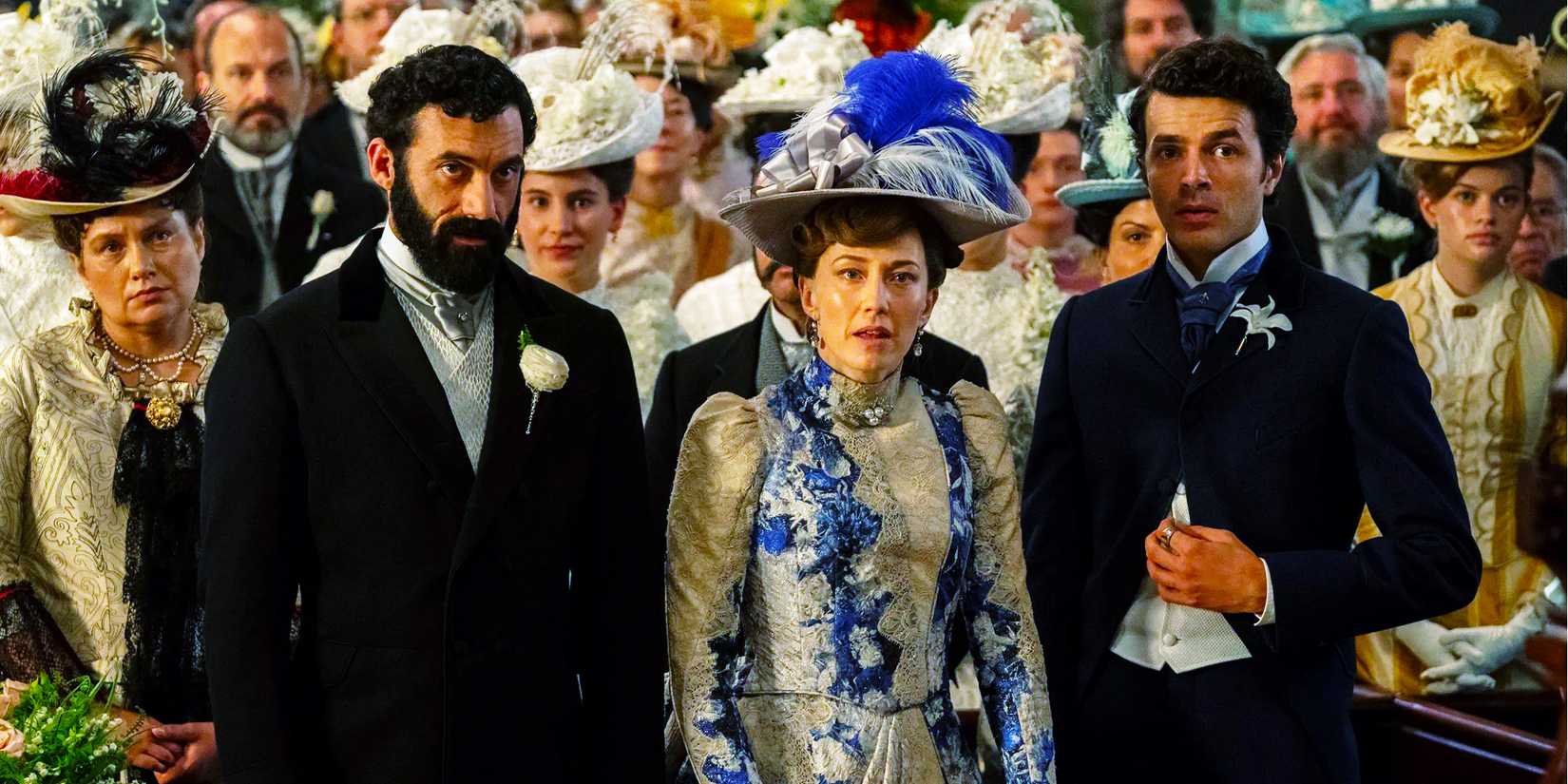 The Gilded Age cast looking shocked