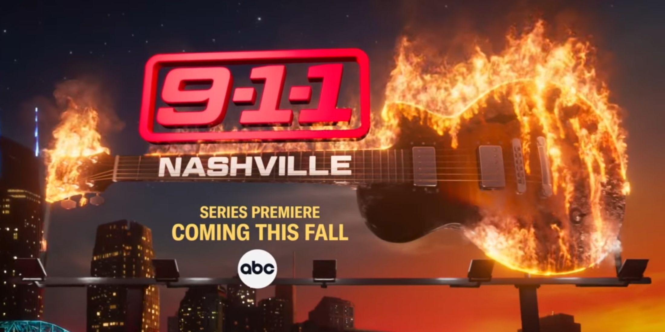 A burning guitar featured in the teaser for 9-1-1: Nashville