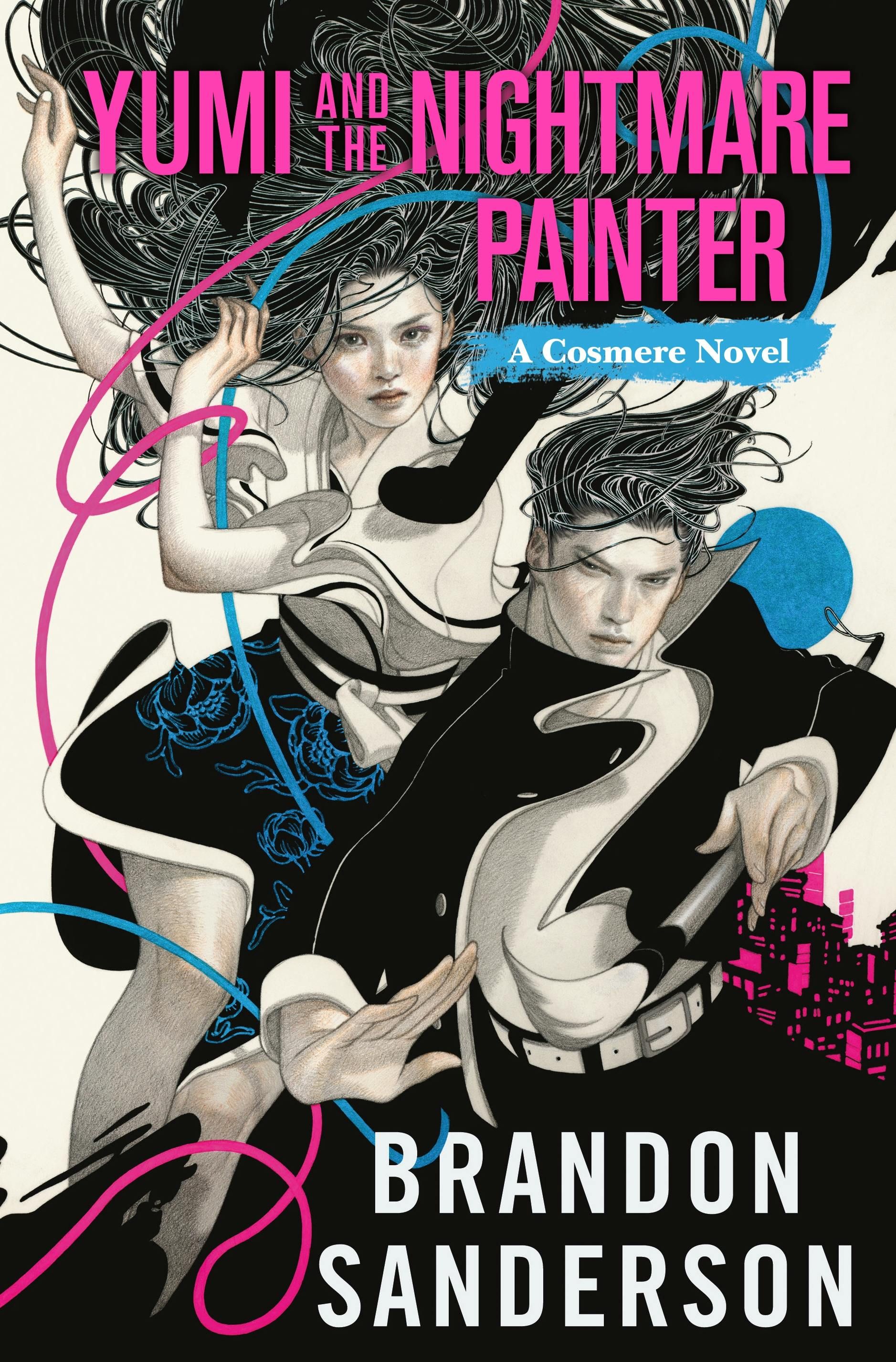 The alternate cover of Yumi and the Nightmare Painter by Brandon Sanderson