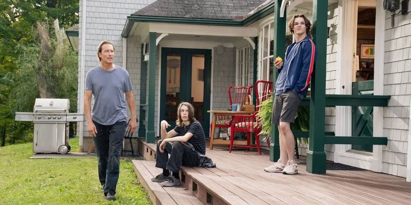 Aidan and his sons in And Just Like That season 3 episode 4