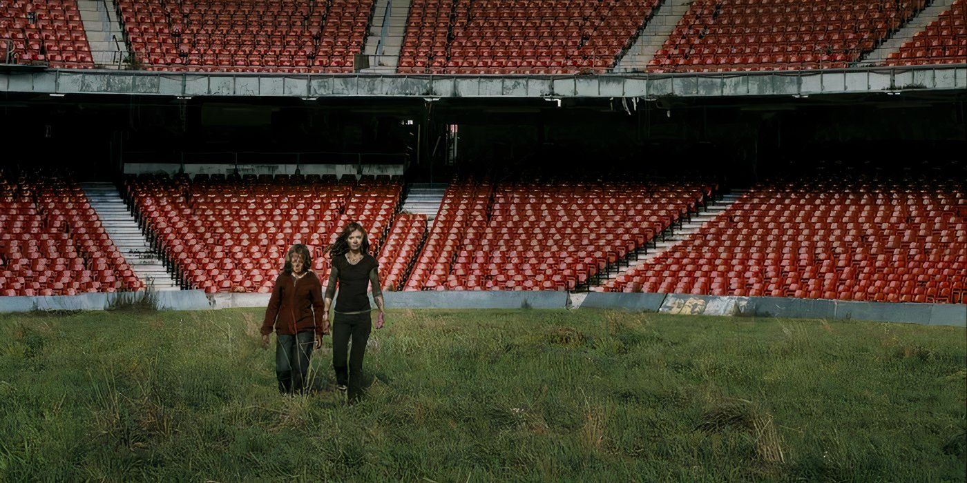 Andy and Tammy at Wembley Stadium in 28 Weeks Later's ending