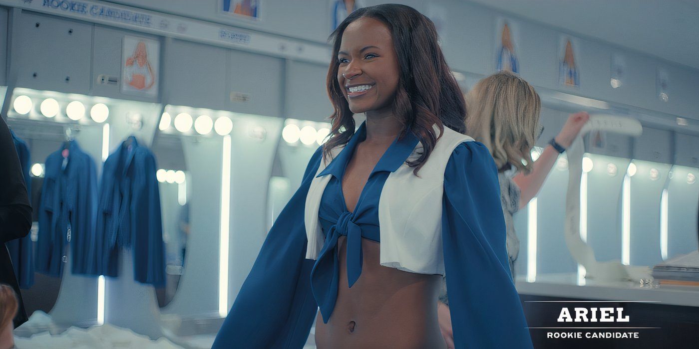 Dallas Cowboys Cheerleaders headshot of Ariel Brumfield in her DCC uniform