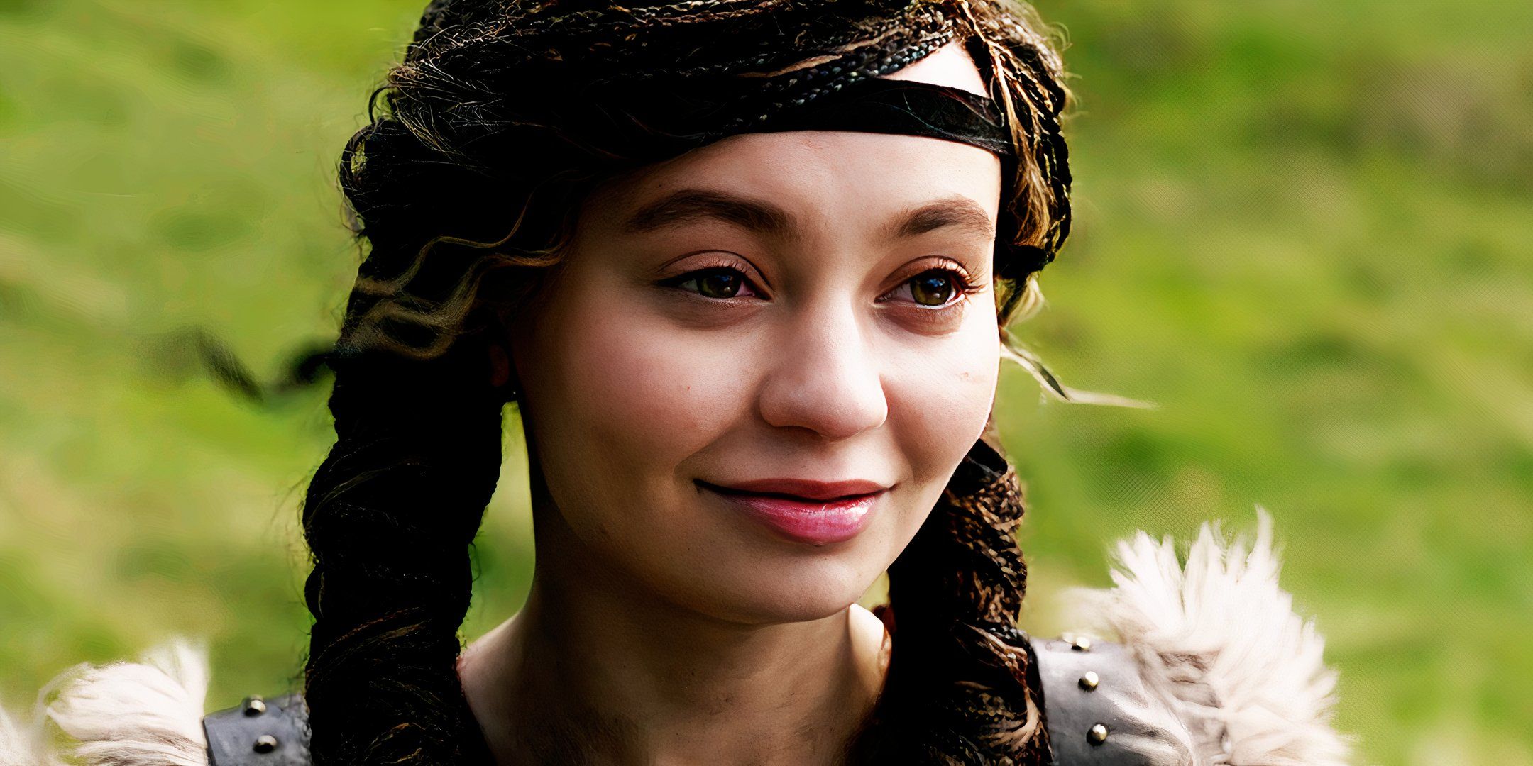 Nico Parker as Astrid smiling in How to Train Your Dragon 2025