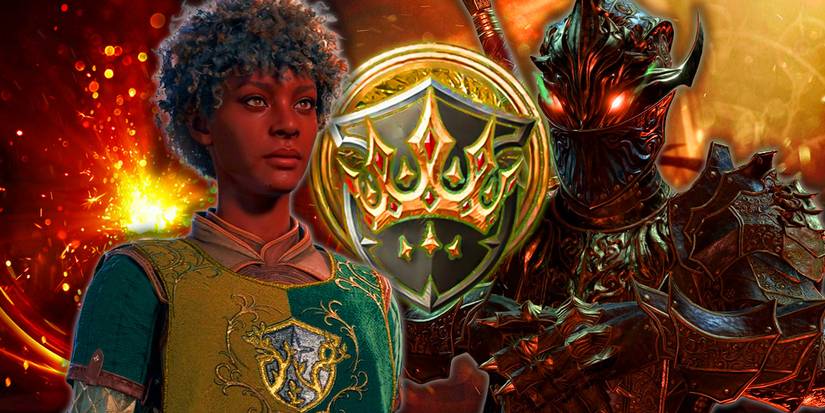 Baldurs Gate 3 Paladin character with Oath of the Crown subclass with Oathbreaker Paladin