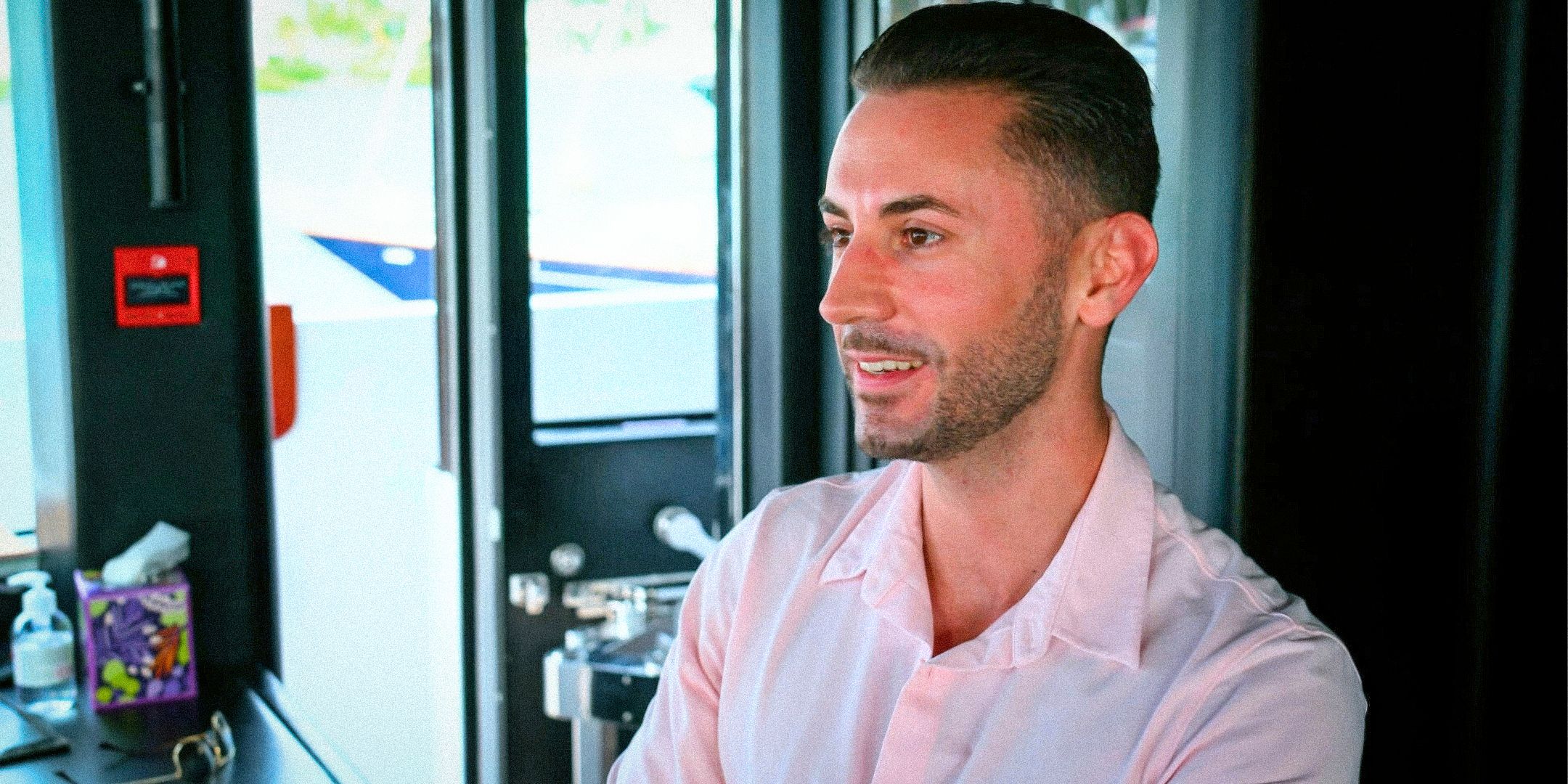 Below Deck’s Chef Anthony Iracane with a slight smile
