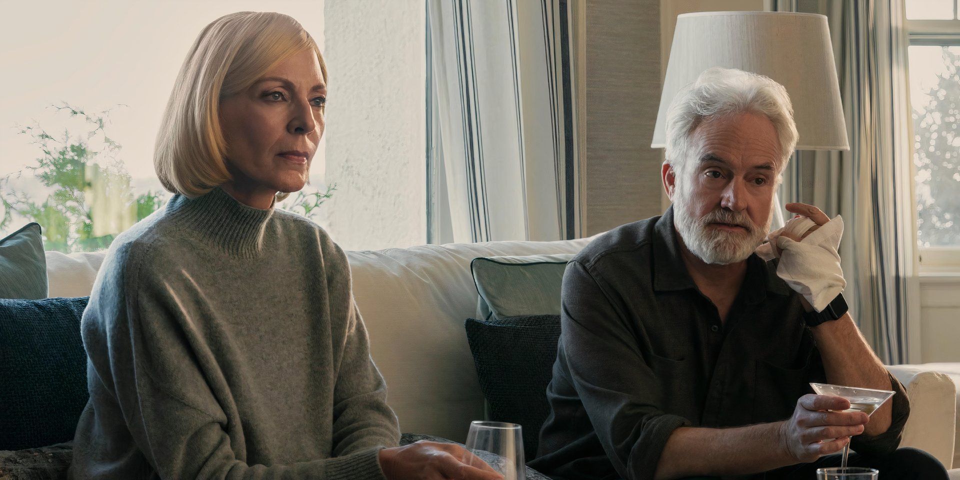 Bradley Whitford as Todd Penn and Allison Janney as Grace and Todd Penn in The Diplomat season 3