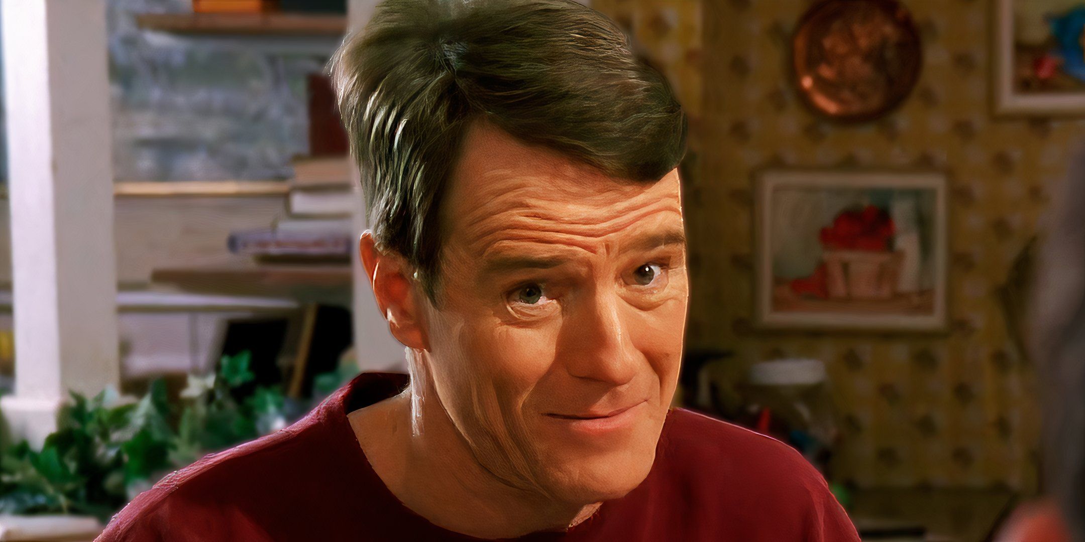 Bryan Cranston looking concern in Malcolm in the Middle