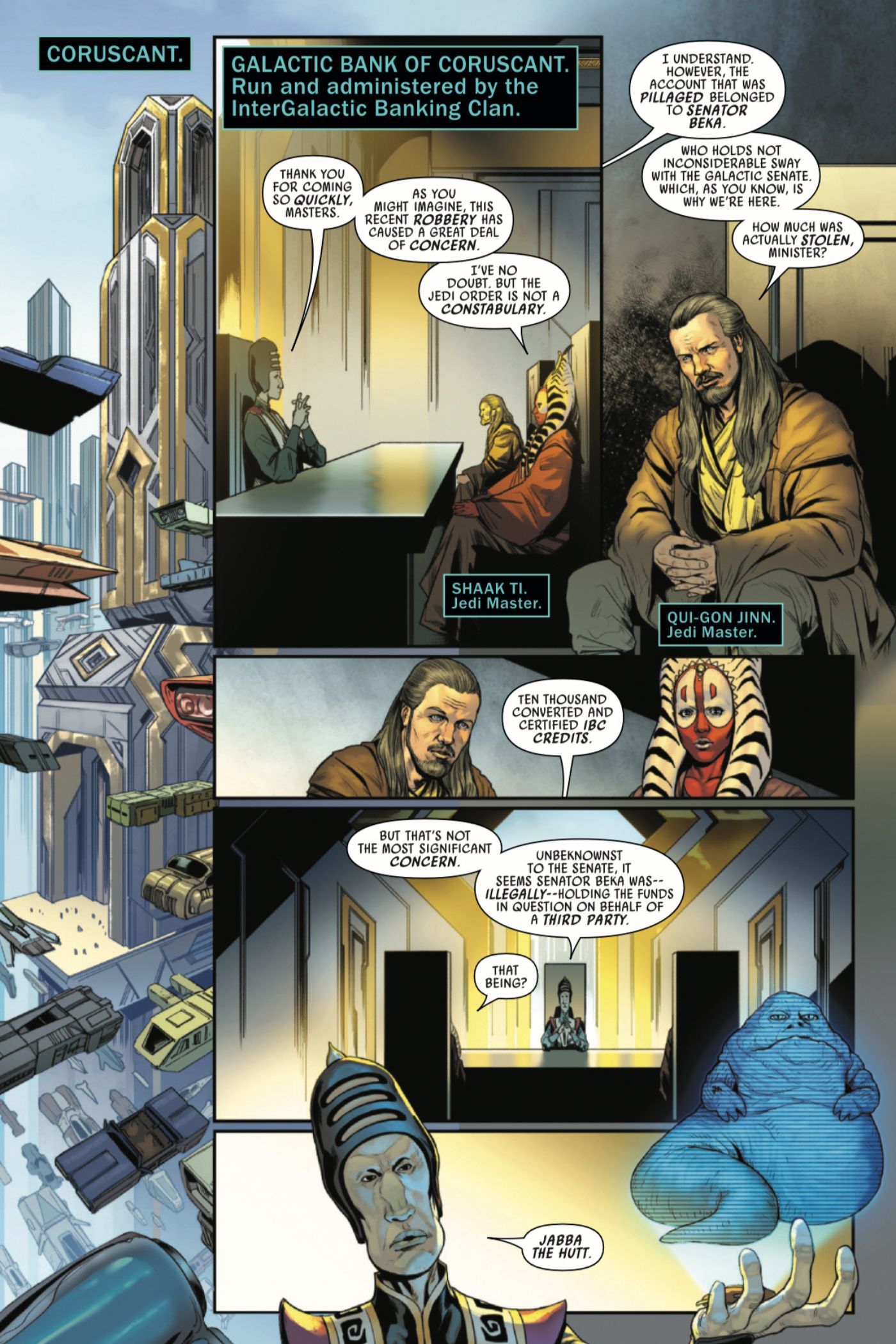 Jedi Knights #4 panels