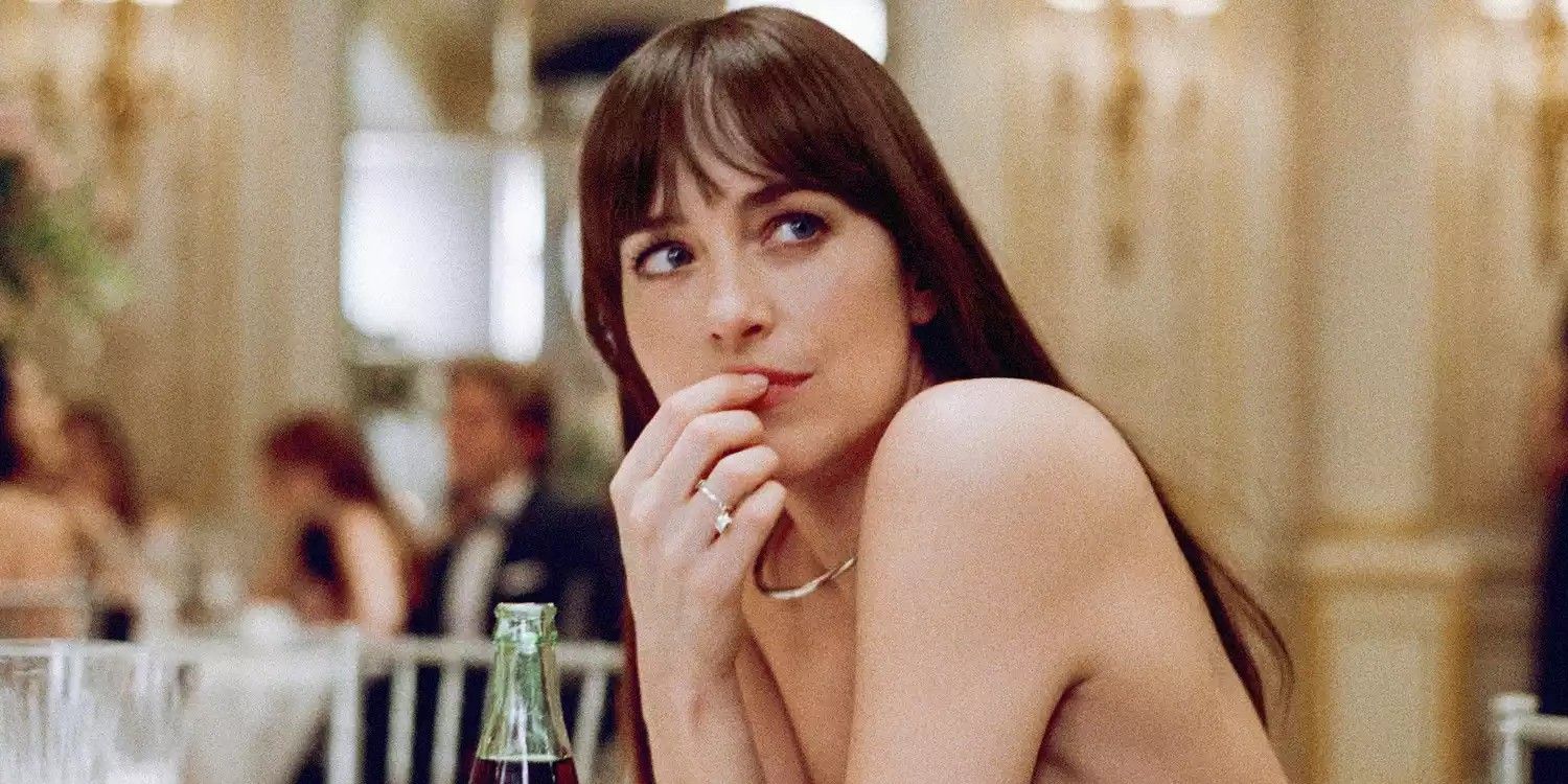 Dakota Johnson At A Wedding In Materialists
