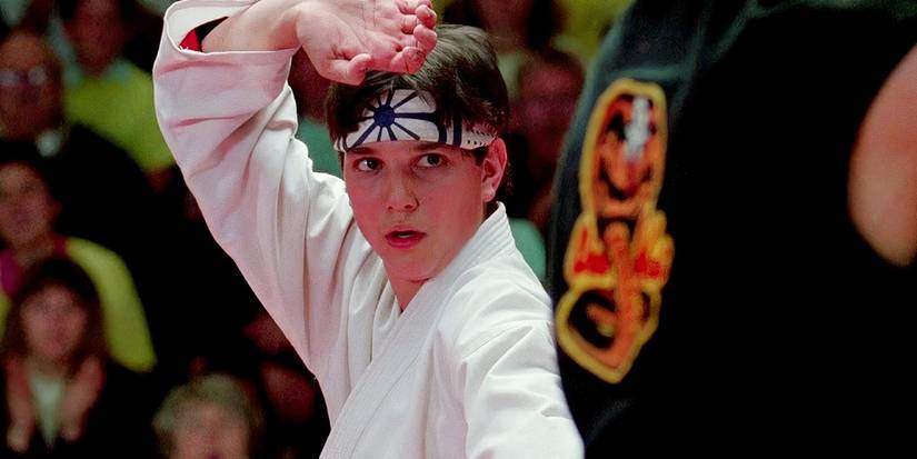 Daniel LaRusso posing in Karate Kid Part 3