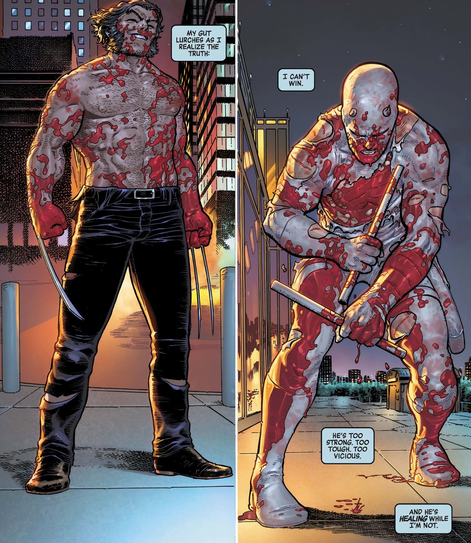 Daredevil Admits He Can't Beat Wolverine Marvel