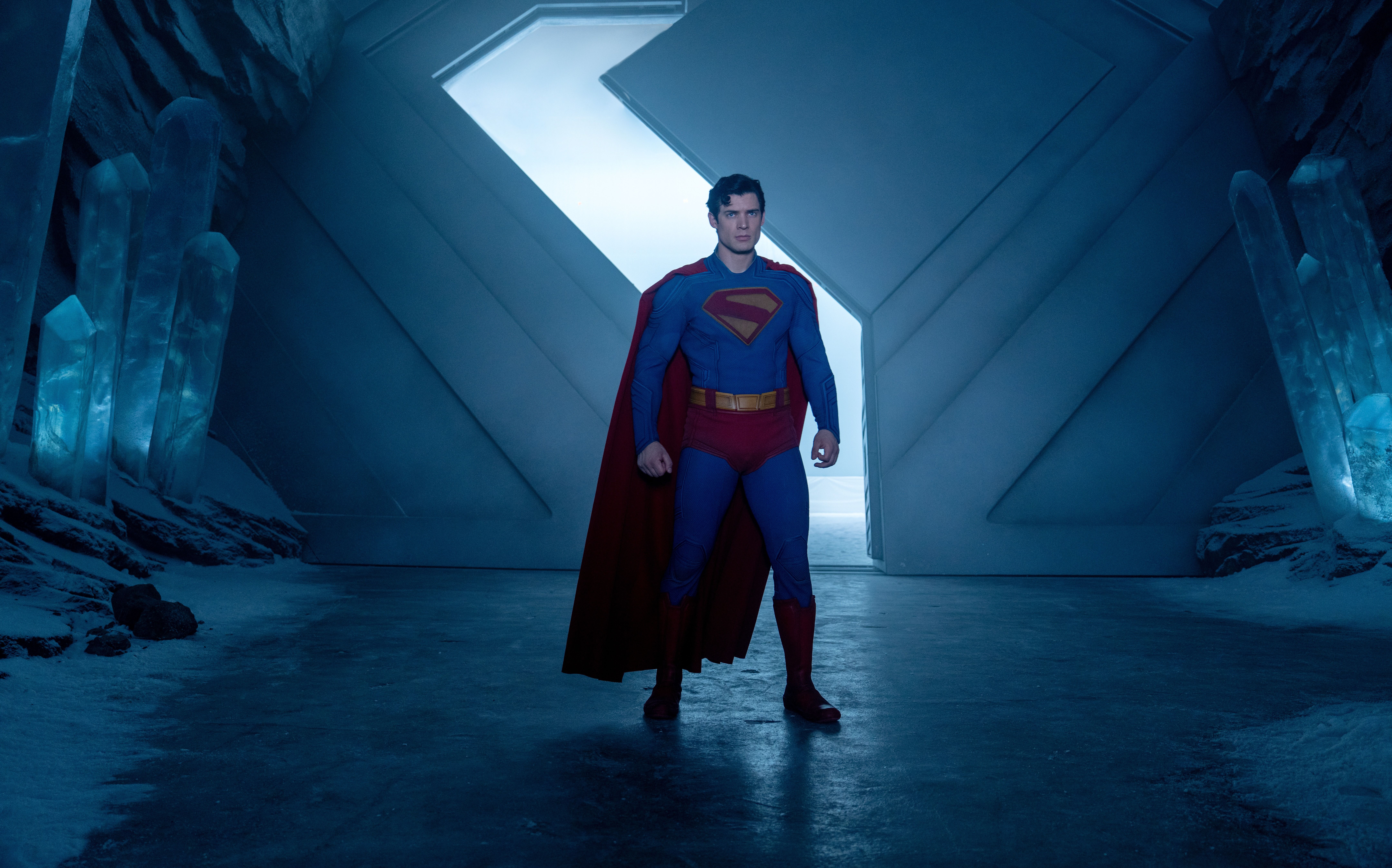 David Corenswet Superman in Fortress of Solitude 4K