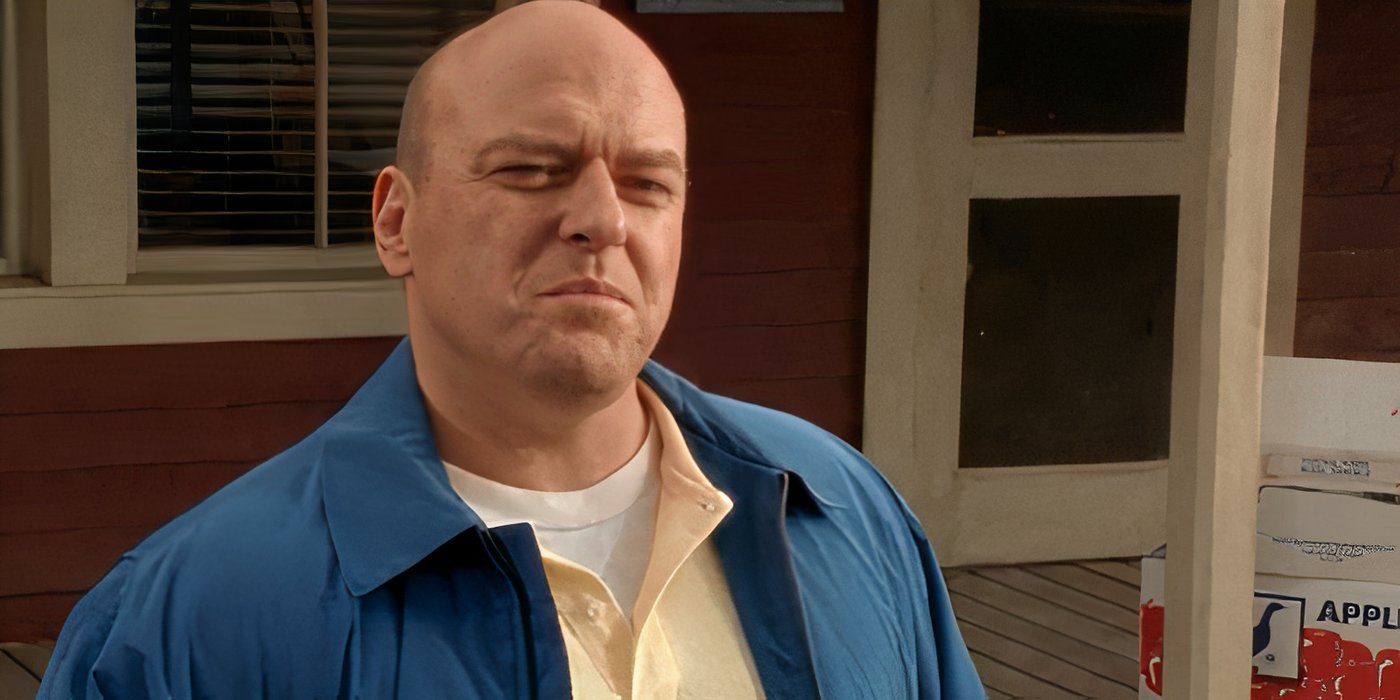 Dean Norris con espressione sicura nella serie Tremors
