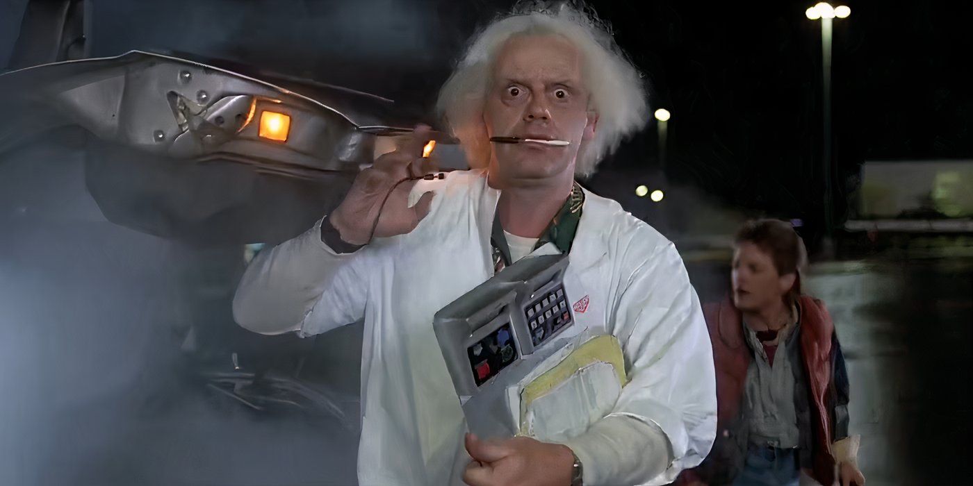 Christopher Lloyd as Dr. Emmett Brown in Back to the Future
