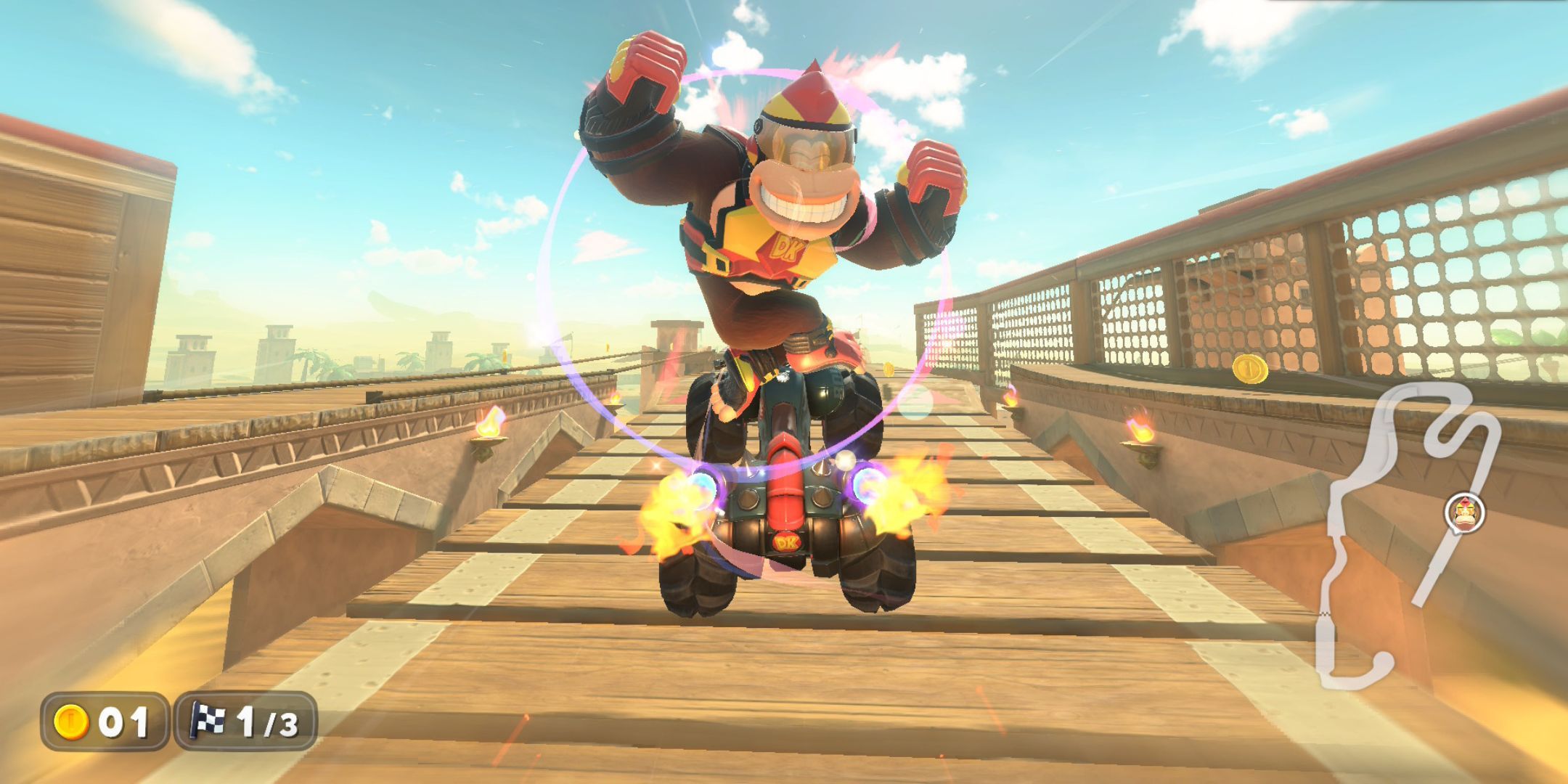 Donkey Kong sulla Bowser Bruiser