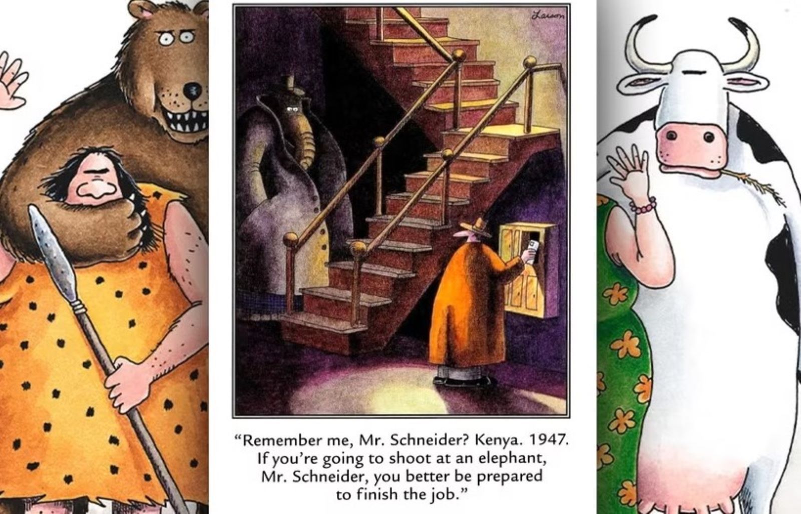 Elephant revenge far side
