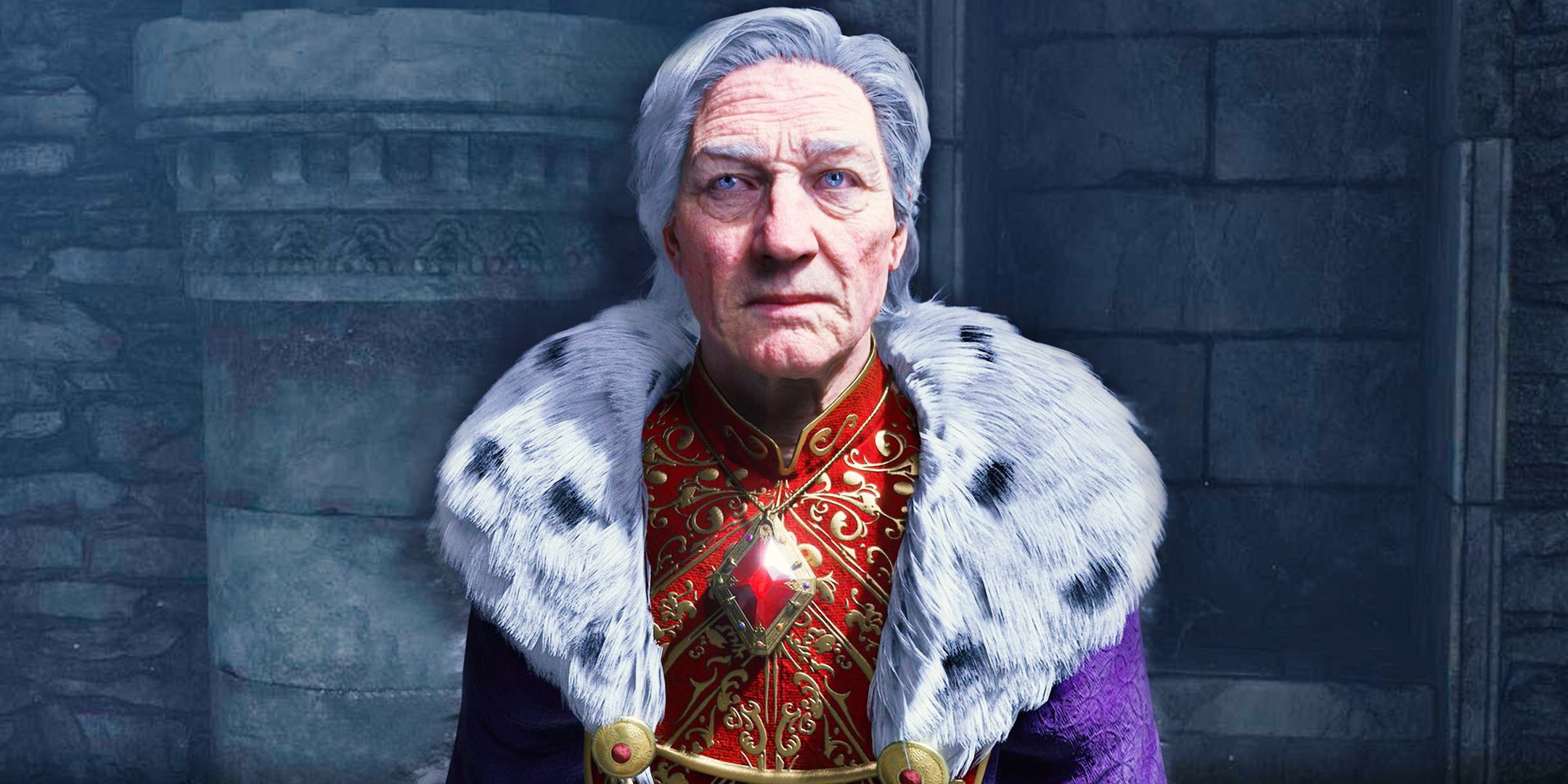Uriel Septim inside of the Imperial City dungeons in The Elder Scrolls IV: Oblivion.