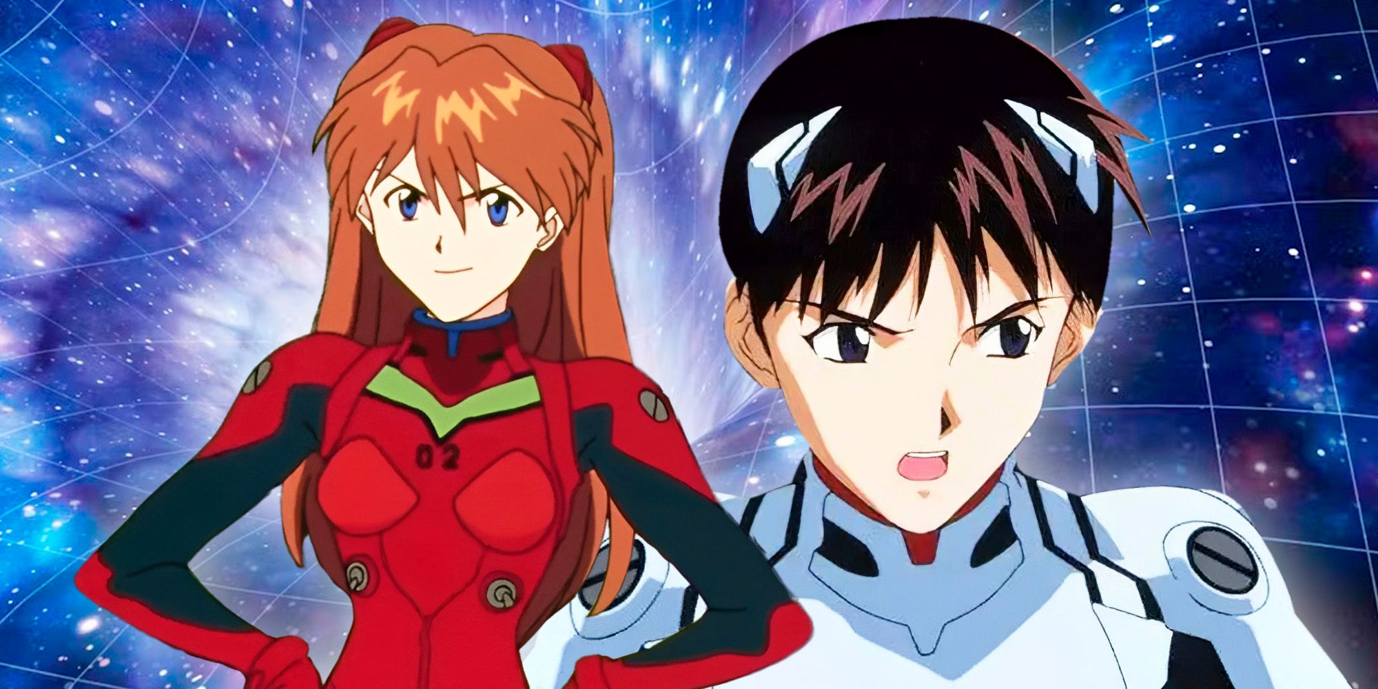 Evangelion Asuka and Shinji