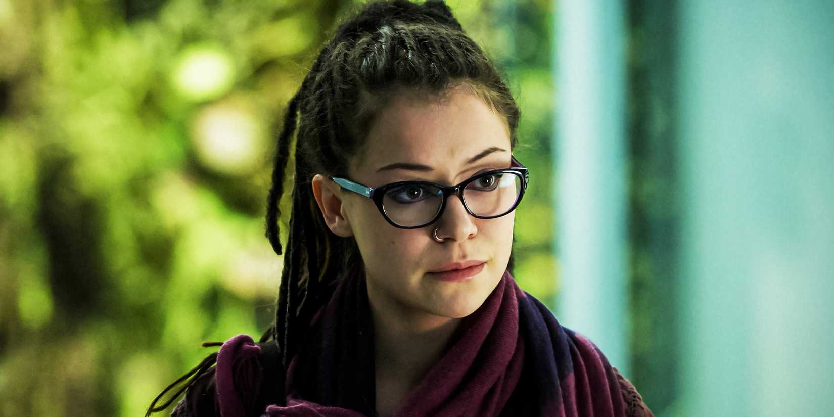 Tatiana Maslany as Cosima, looking serious in Orphan Black