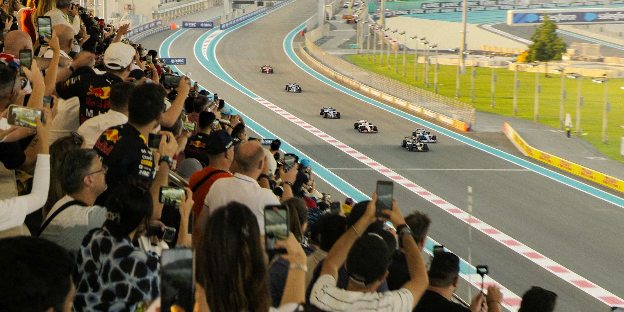 Fans watching the race in F1