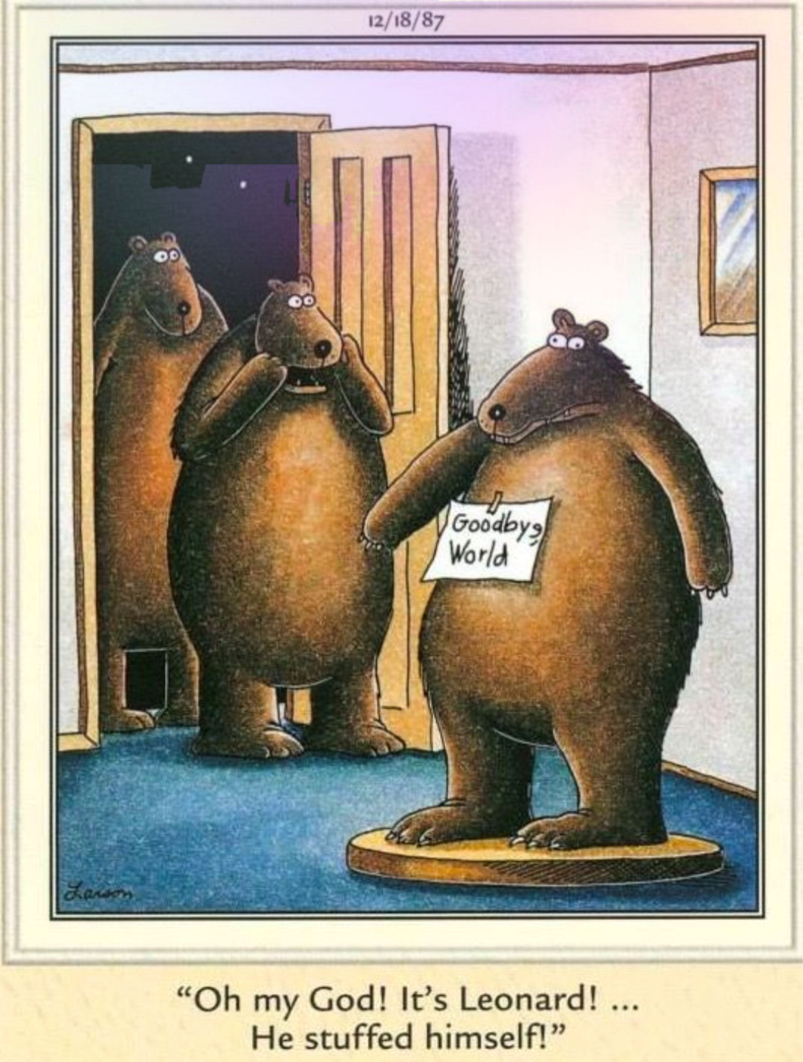 far side bear death