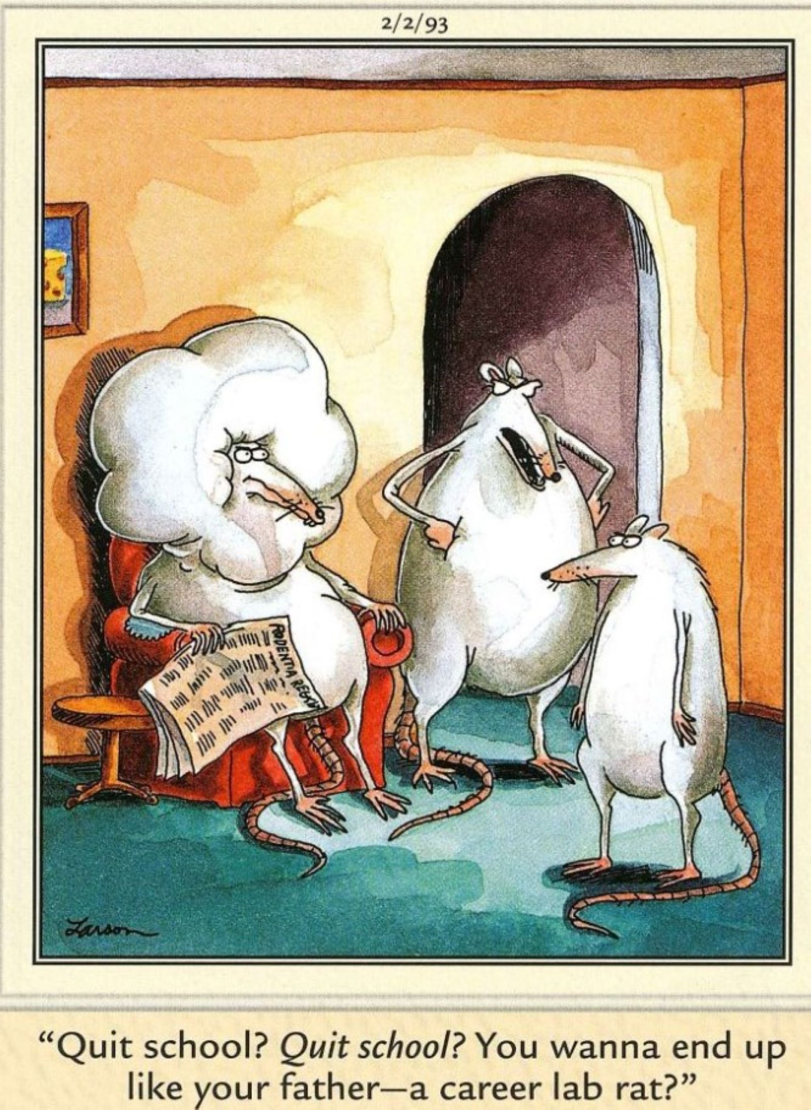 far side comics lab rat