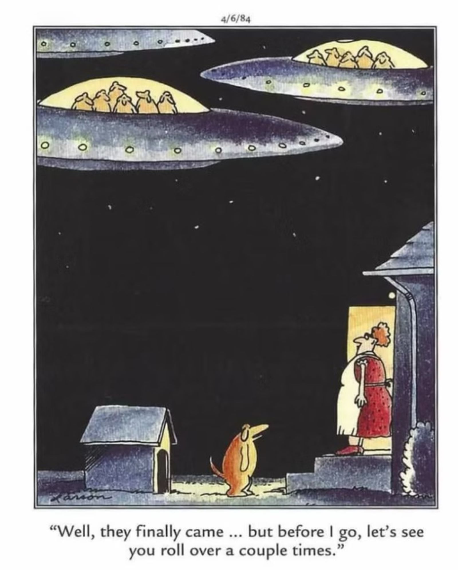 far side dog alien