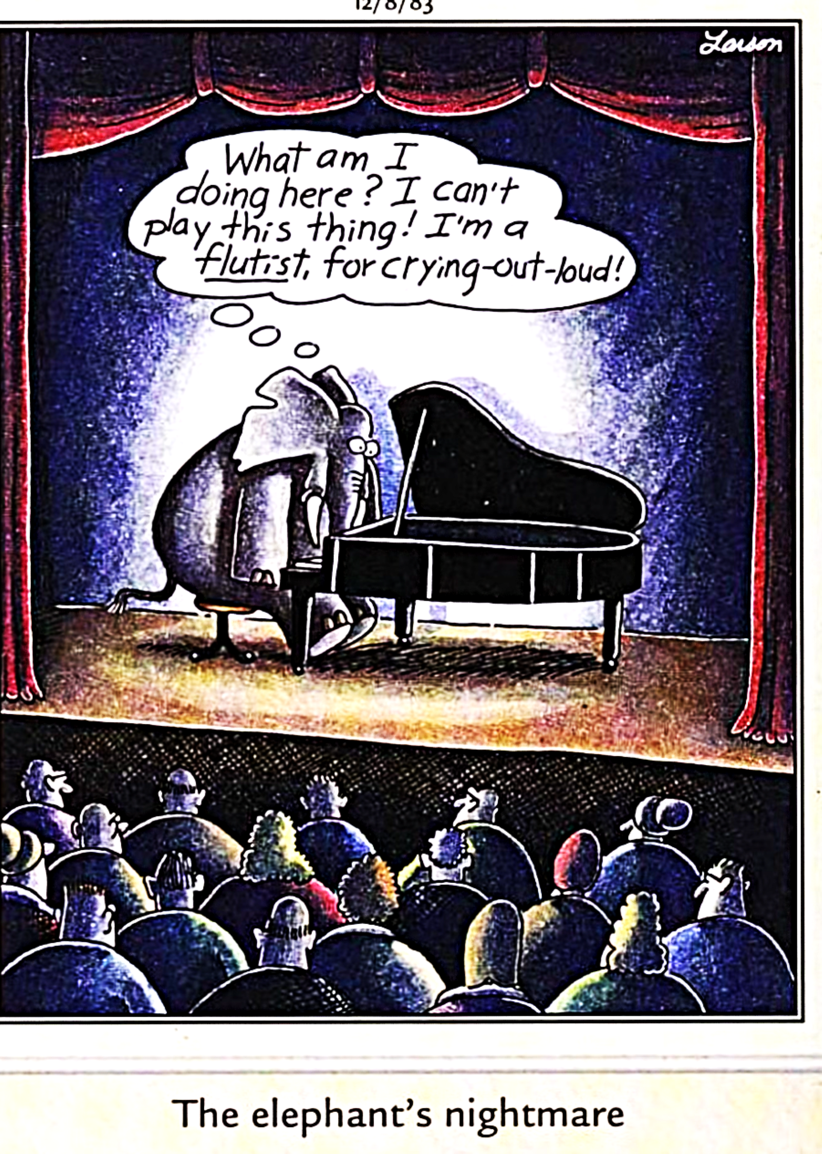 far side elephant piano