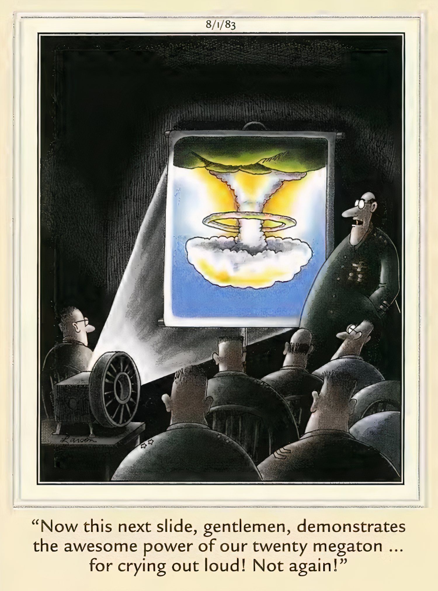 Far Side Military Slide Gone Wrong