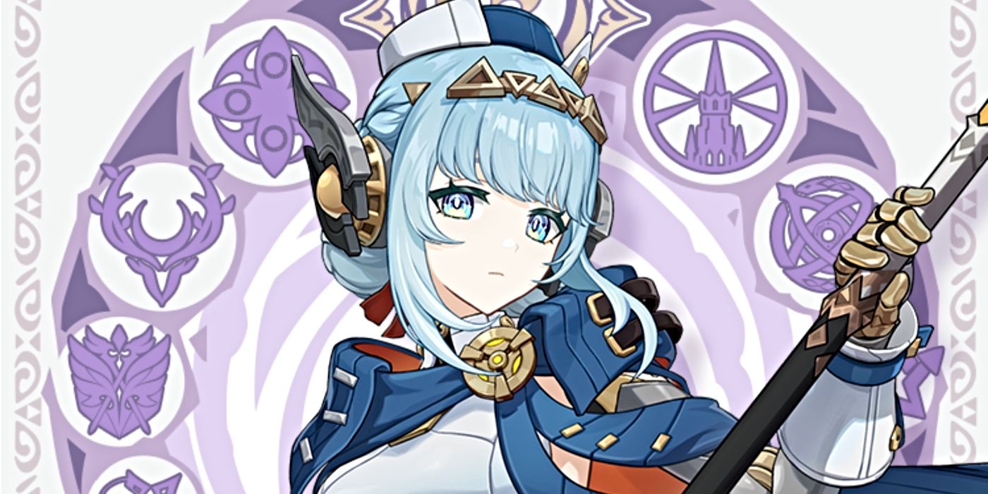 Genshin Impact's Ineffa Key Art shows her holding a polearm.