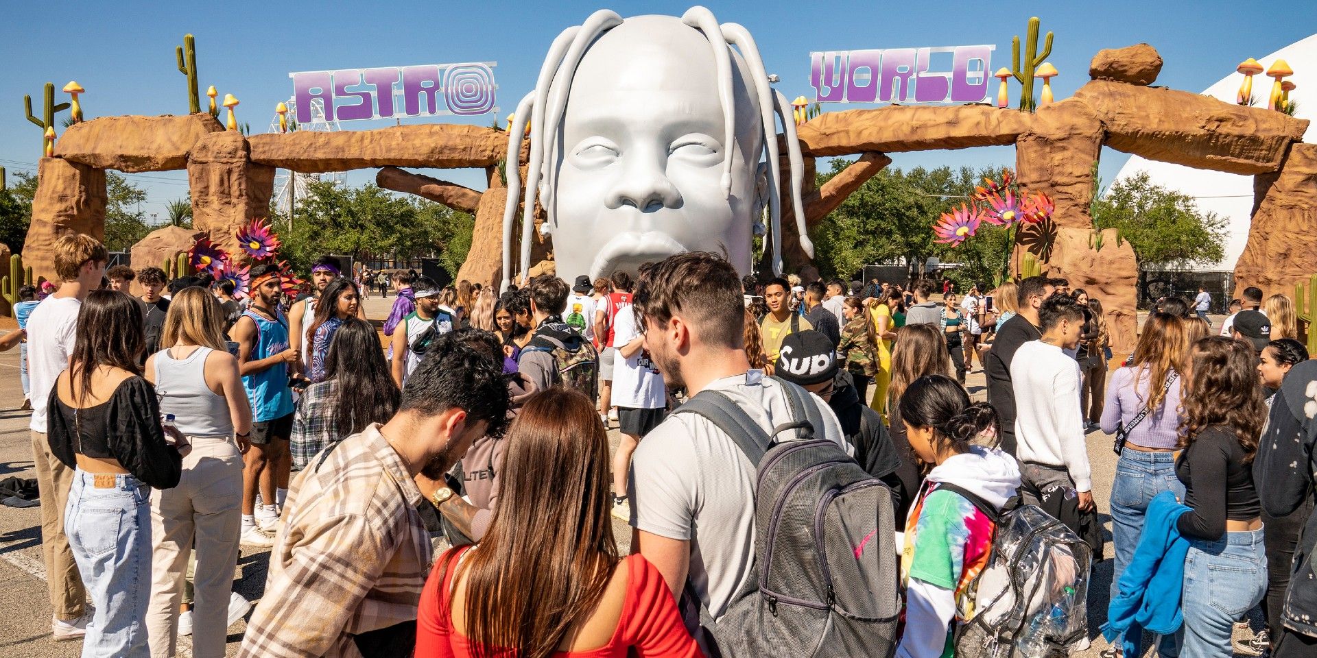 Entrance to the Astroworld Festival 2021