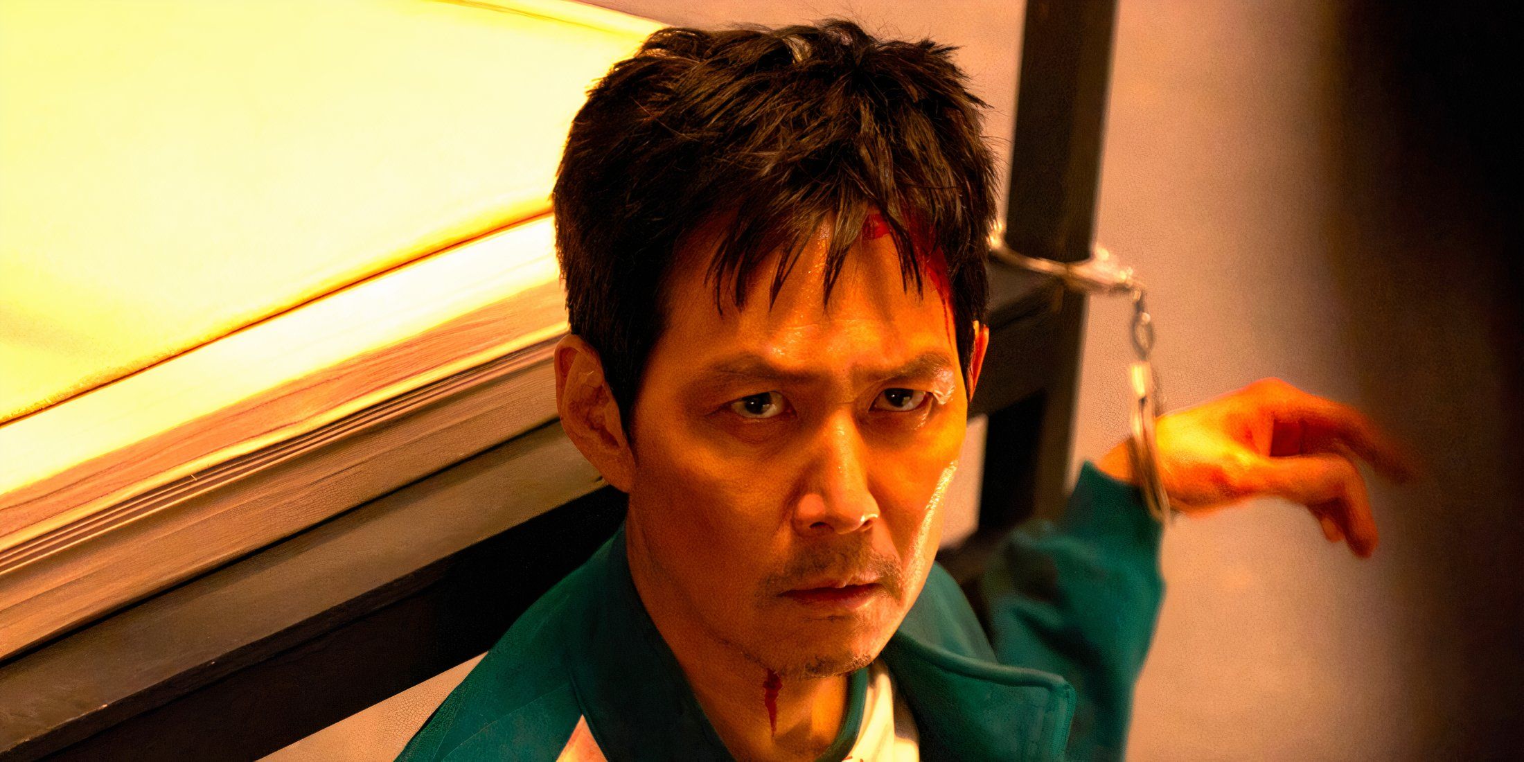Gi-hun handcuffed to a bed in Squid Game season 3