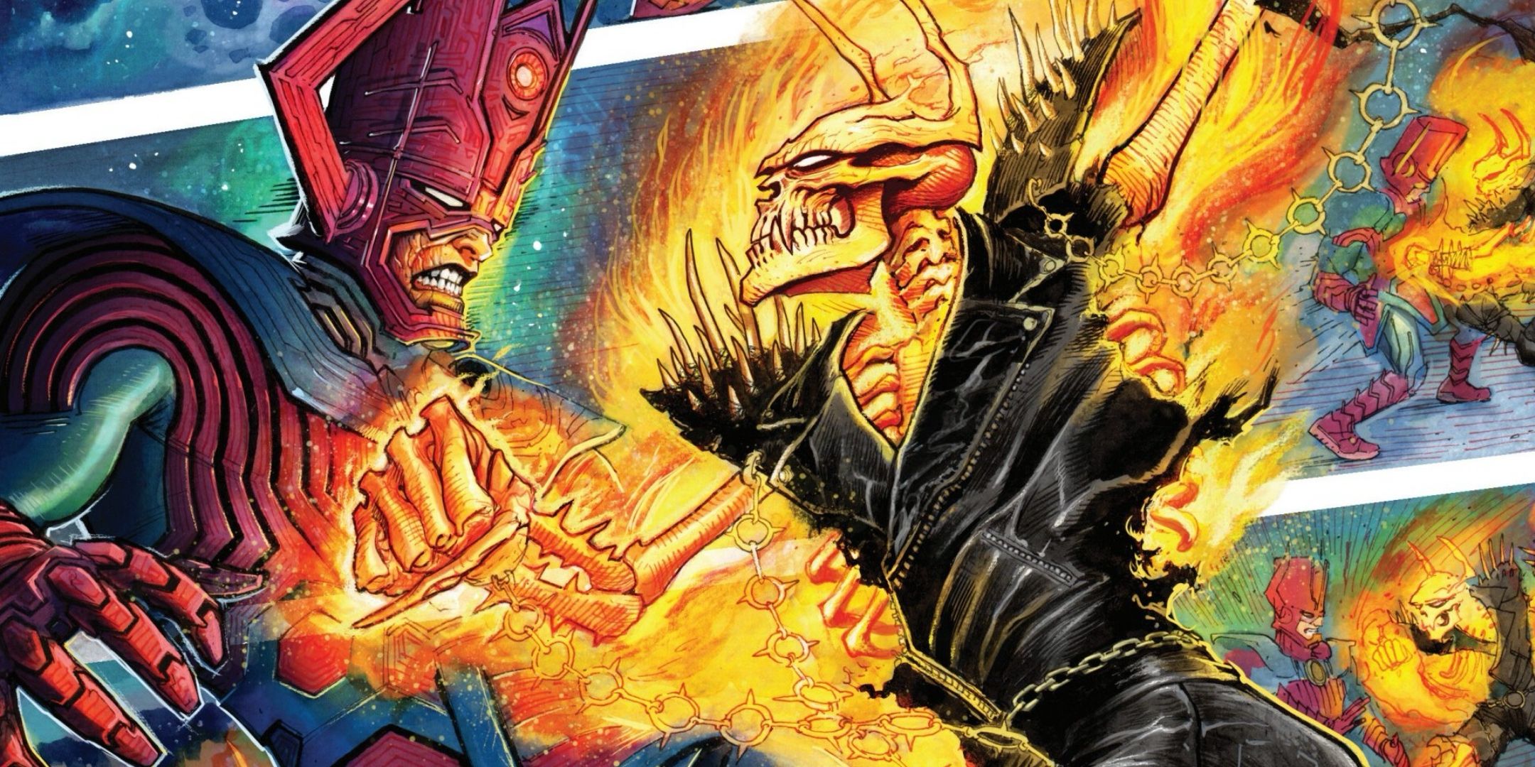 Giant Ghost Rider vs Galactus