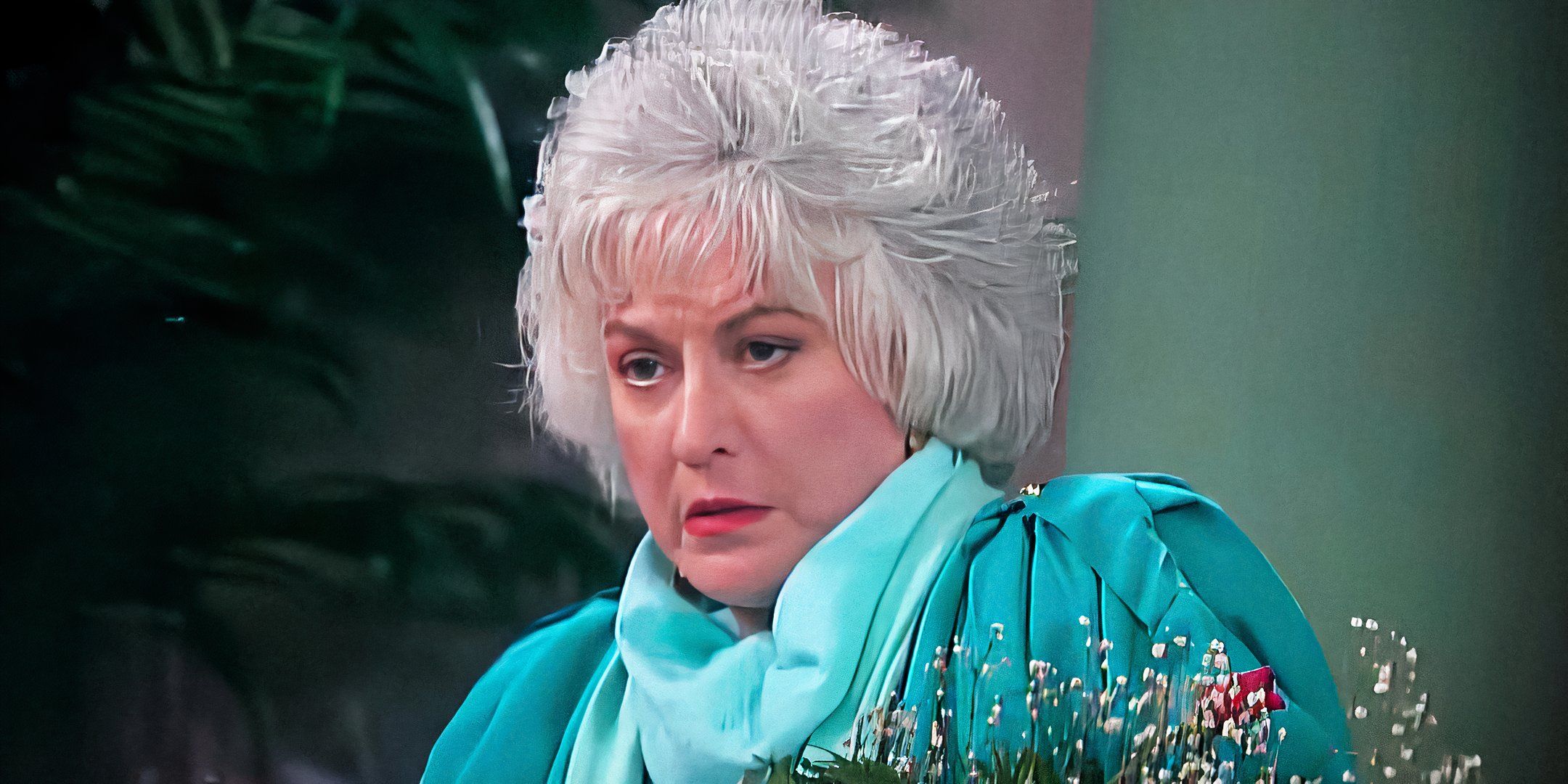 Bea Arthur as Dorothy Zbornak looking disgusted in The Golden Girls