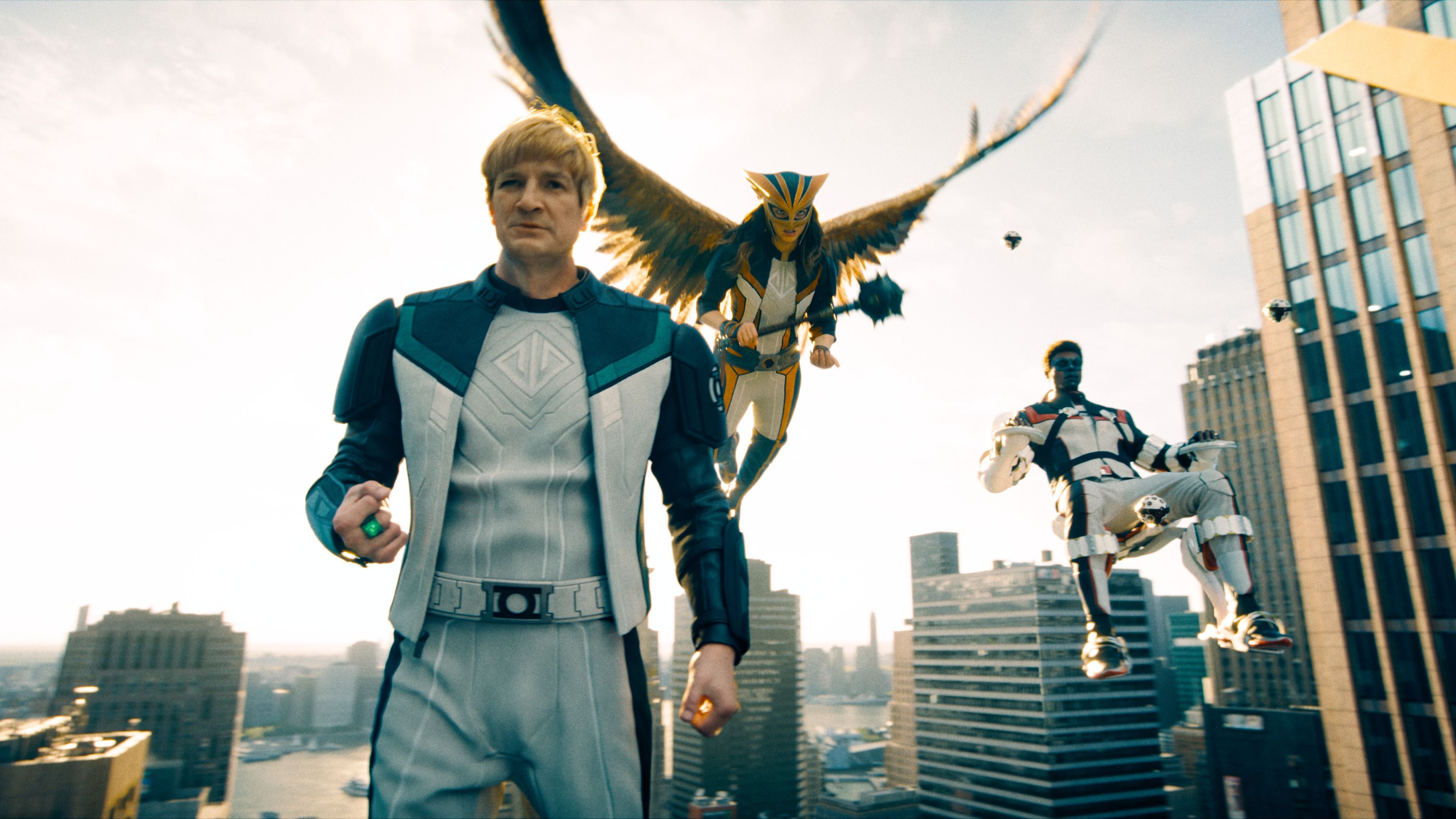 Green Lantern Hawkgirl Mister Terrific Superman in 4K