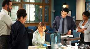 The detectives watch Morgan piece together a puzzle in High Potential