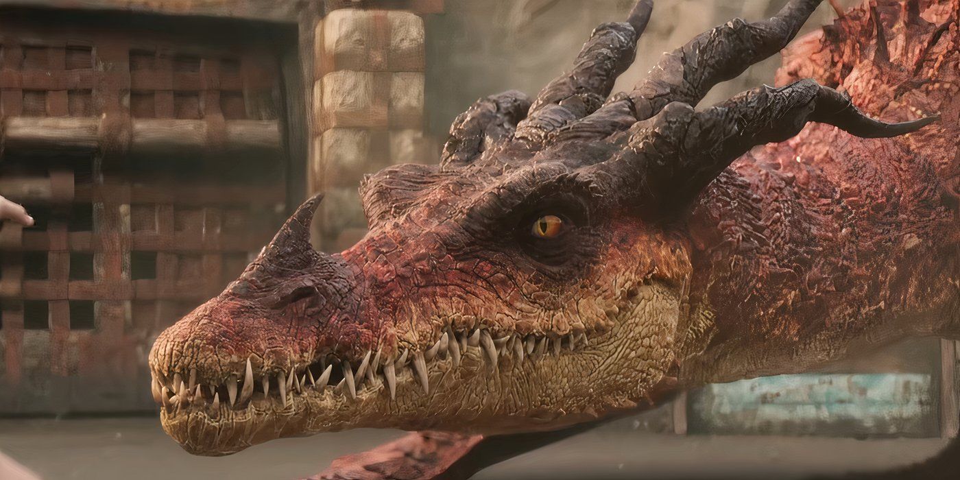 A close-up of a Monstrous Nightmare in How to Train Your Dragon (2025)