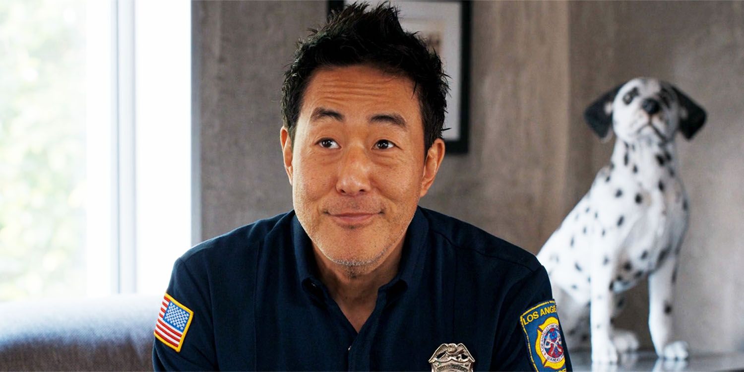 Howard smiling in the 9-1-1 season 8 finale