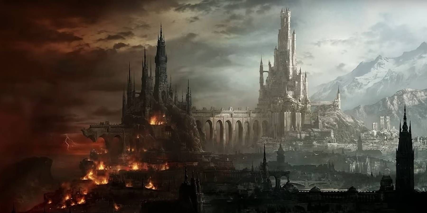Dungeons and Dragons city getting destroyed