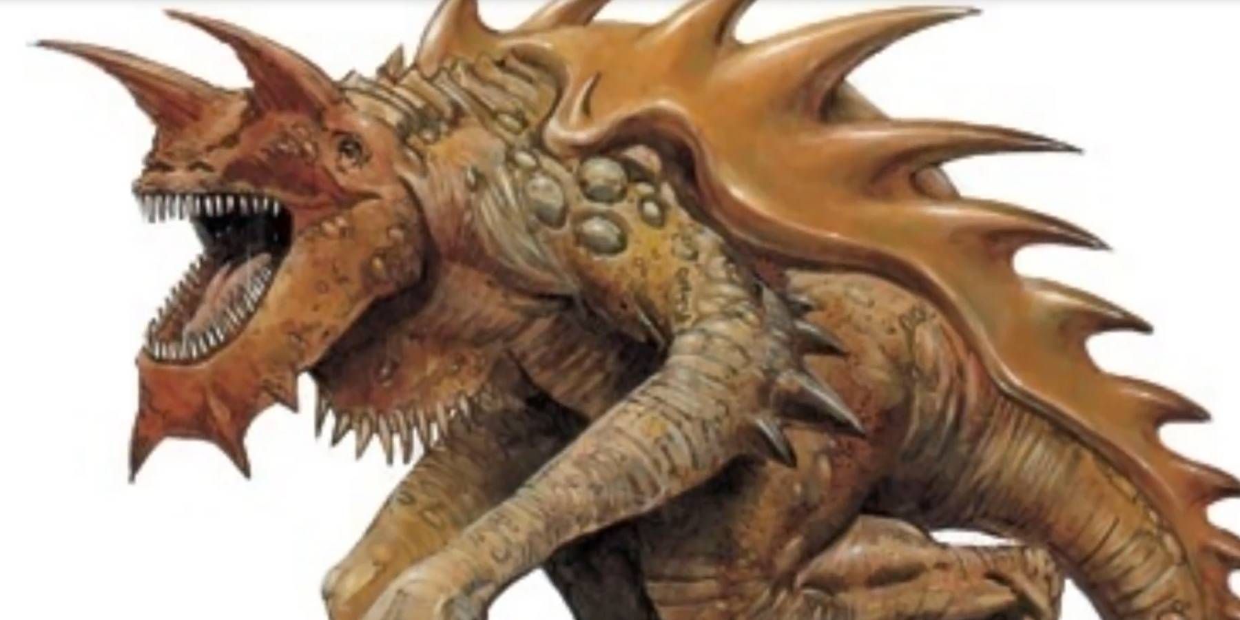 Dungeons and Dragons Tarrasque monster from older editions of the game