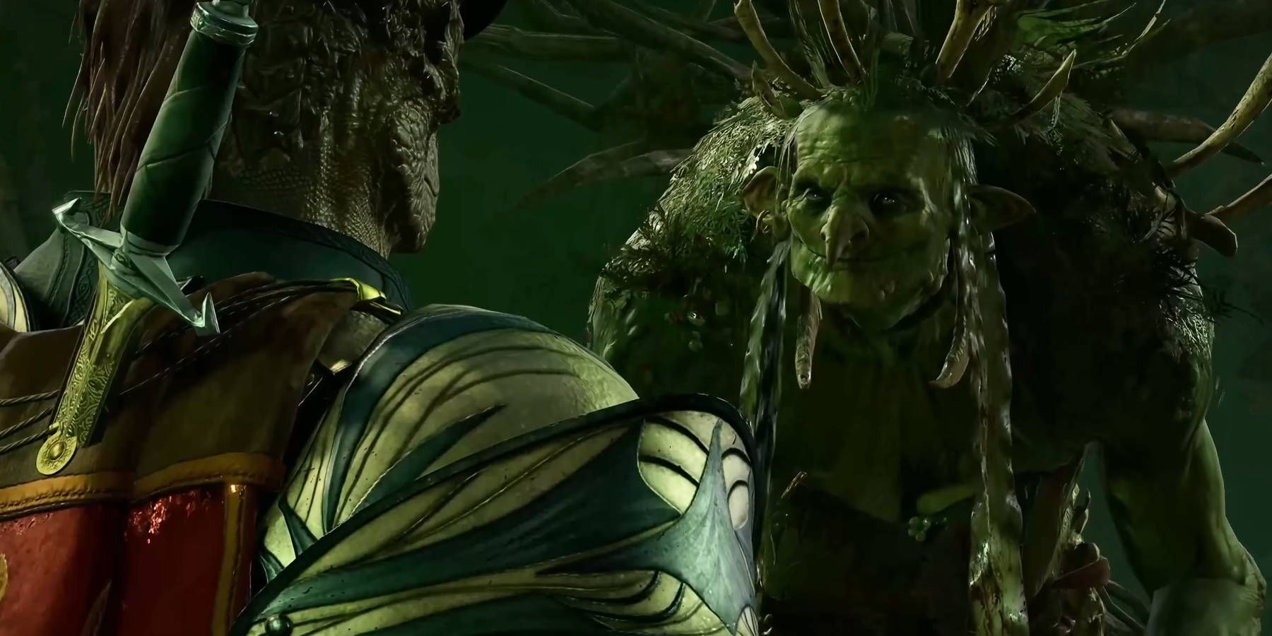 Baldur's Gate 3 negotiating with Auntie Ethel during hag fight in Act 1