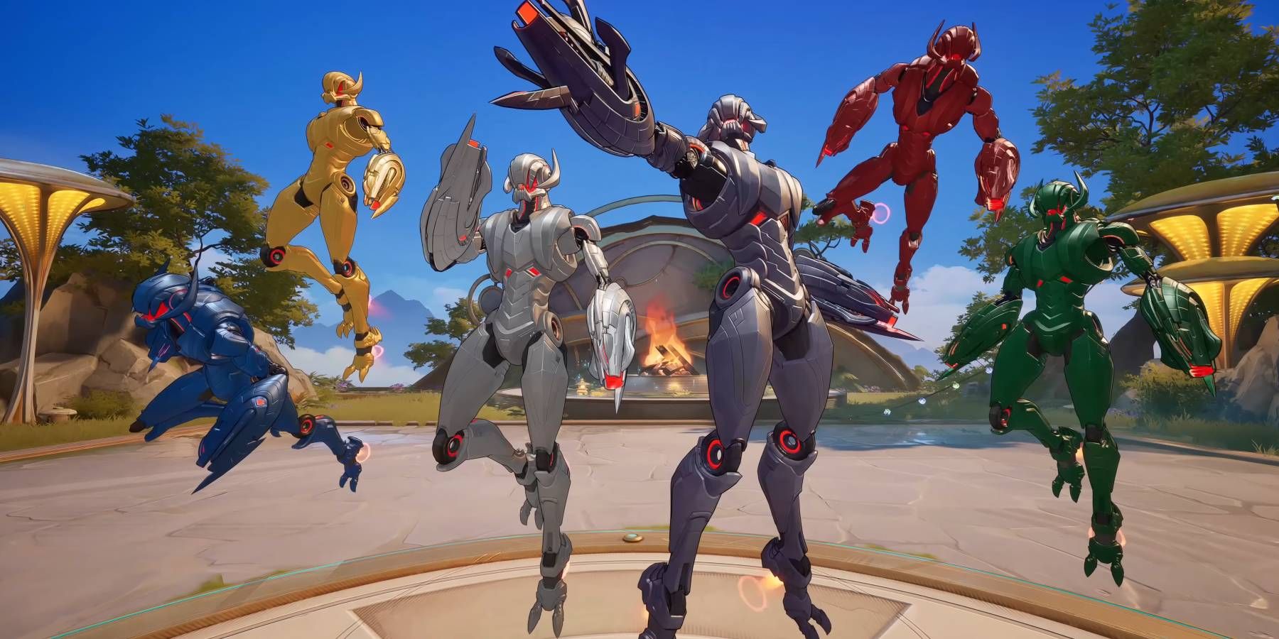 Marvel Rivals Ultron Battle Matrix Protocol drones with different colors